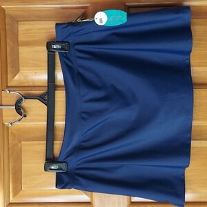 *🆕 Mynah Navy Blue, Pull On Mid Rise Swim Skirt, Size XL, NEW